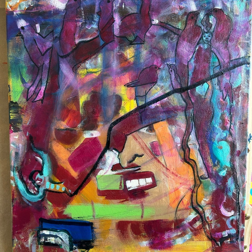 Abstract Acrylic Canvas Art - Picture 5 of 7